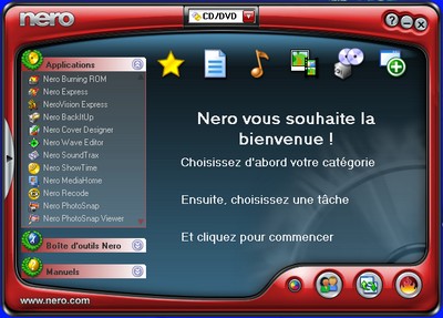 Cliquez pour agrandir Nero SmartStart